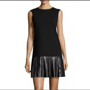 Derek Lam 10 Crosby faux leather pleated mini dress